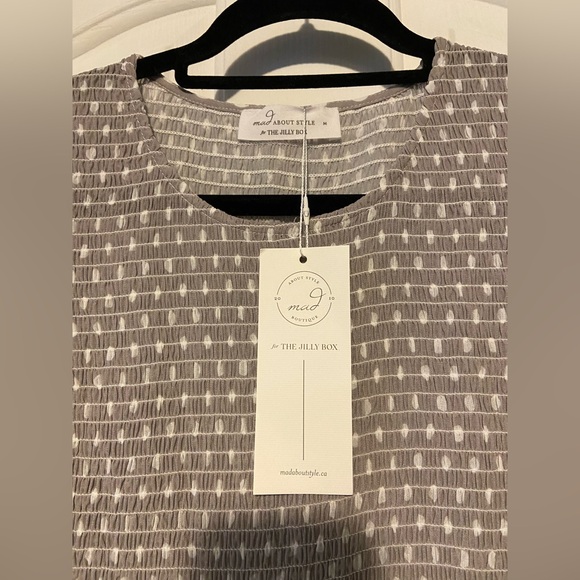 NWT Mad About Style: The Grace Midi Dress in Birch Dot for the Jilly Box - Picture 3 of 4